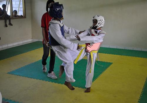 Cabang Taekwondo di PORSENIJAR Kab.Bangli 2014