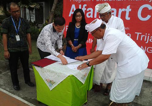 Grand Opening Laboraturium Alfamart Class di SMKN 1 Bangli