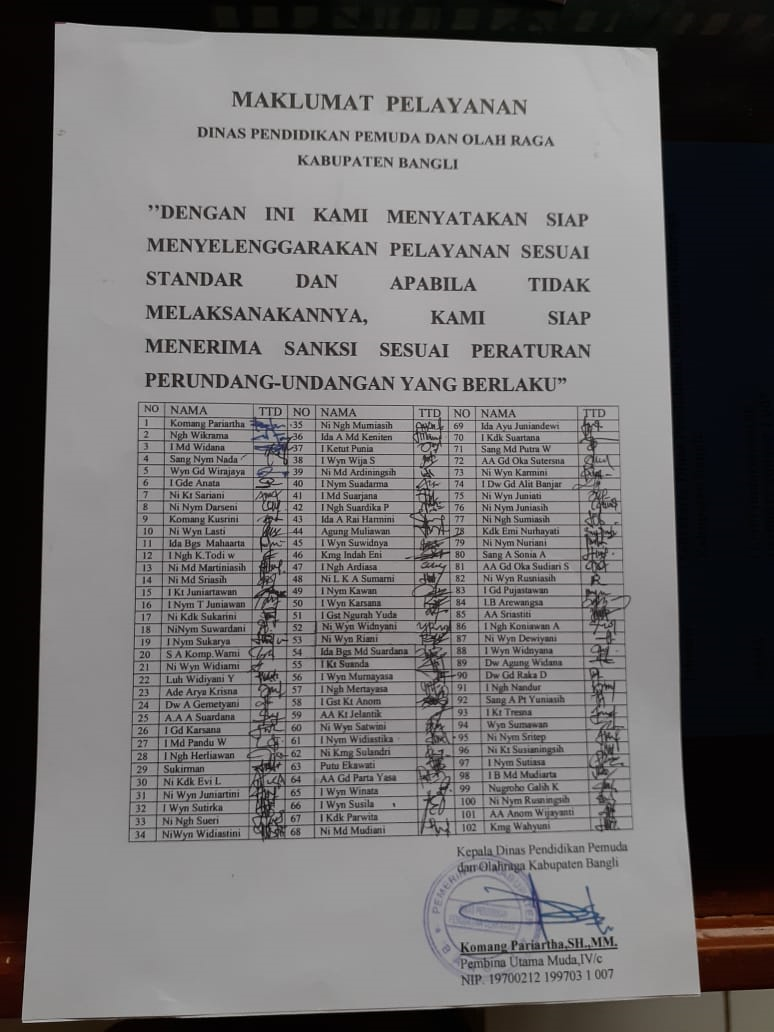MAKLUMAT PELAYANAN