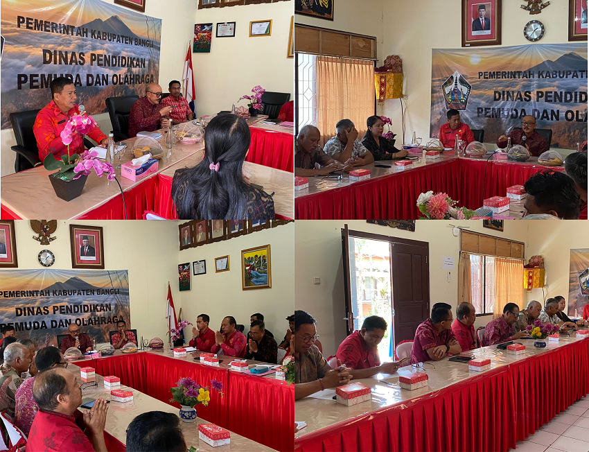 Tingkatkan prestasi olahraga Kabupaten Bangli , Dinas Pendidikan terima kunjungan Bapak Wakil Bupati Bangli 
